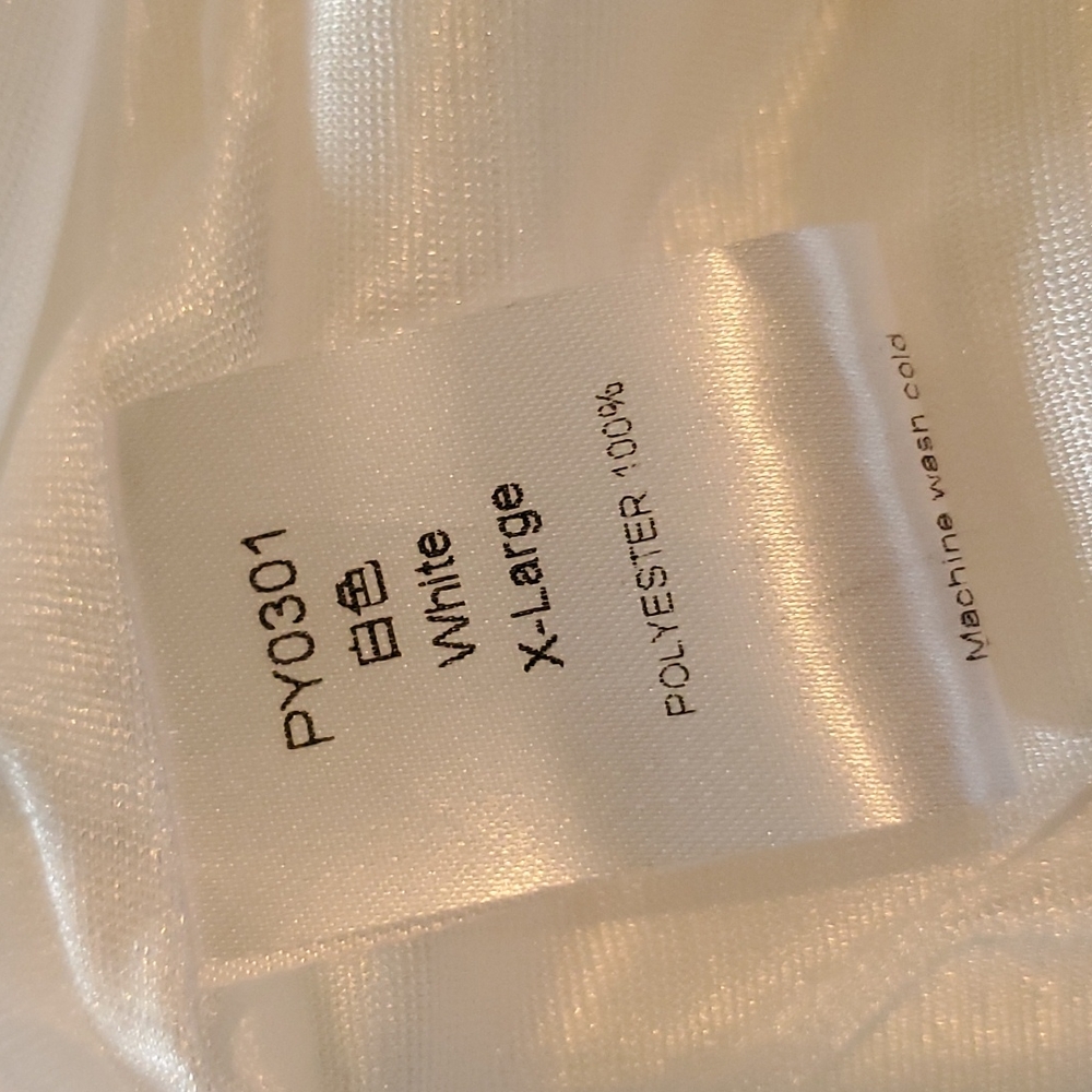 WHITE SLEEVELESS LACE XL BLOUSE - Picture 8 of 10